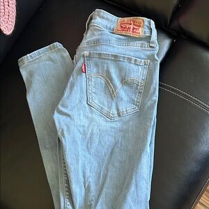 Levi's Women's Sky Blue Skinny Jeans